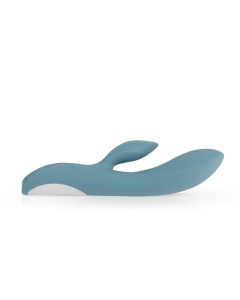 Rabbit vibrator Violet i mjuk silikon från sidan
